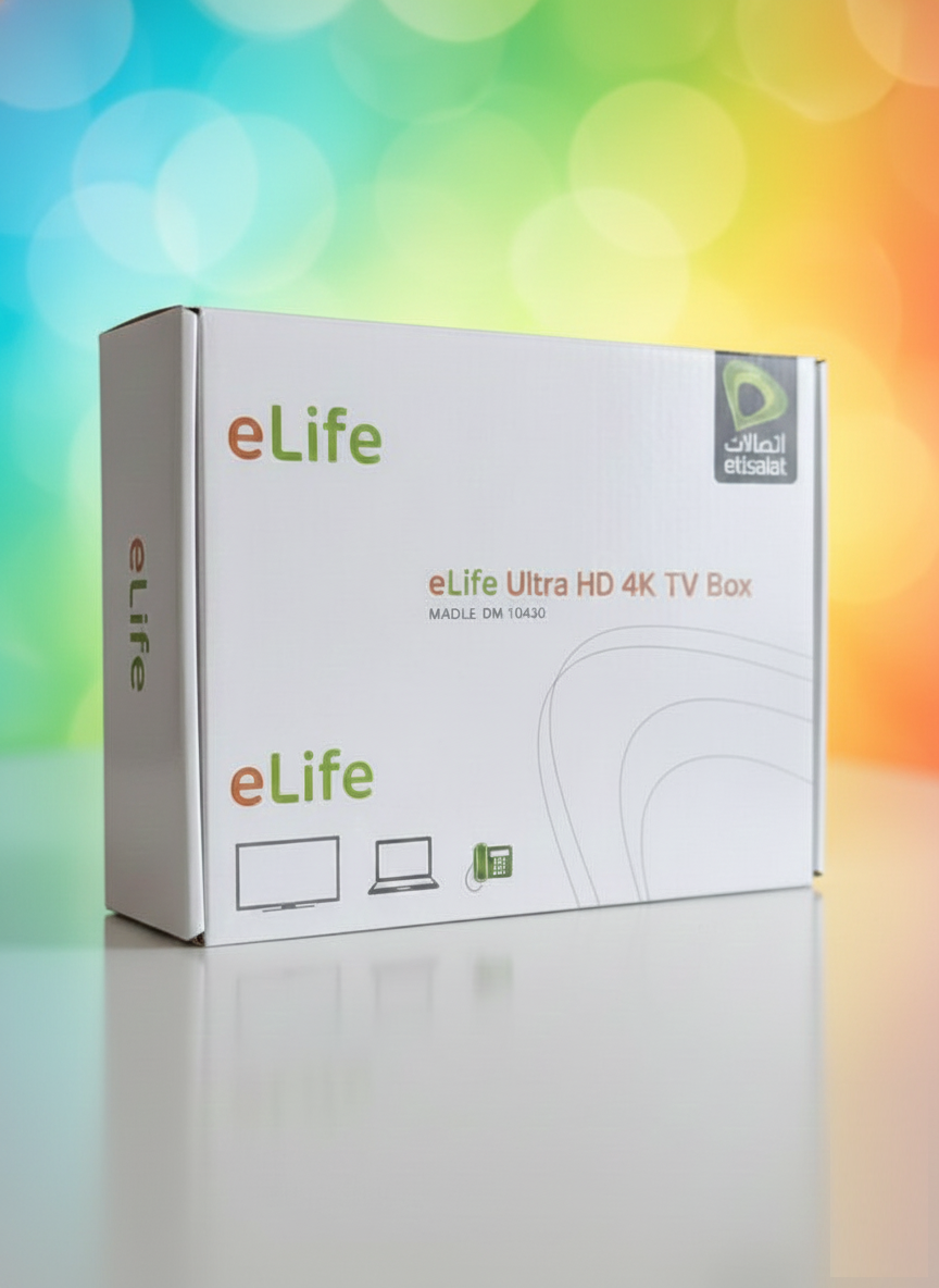 Imported Etisalat Smart Android TV Box – 4K True Quality for Any LED TV
