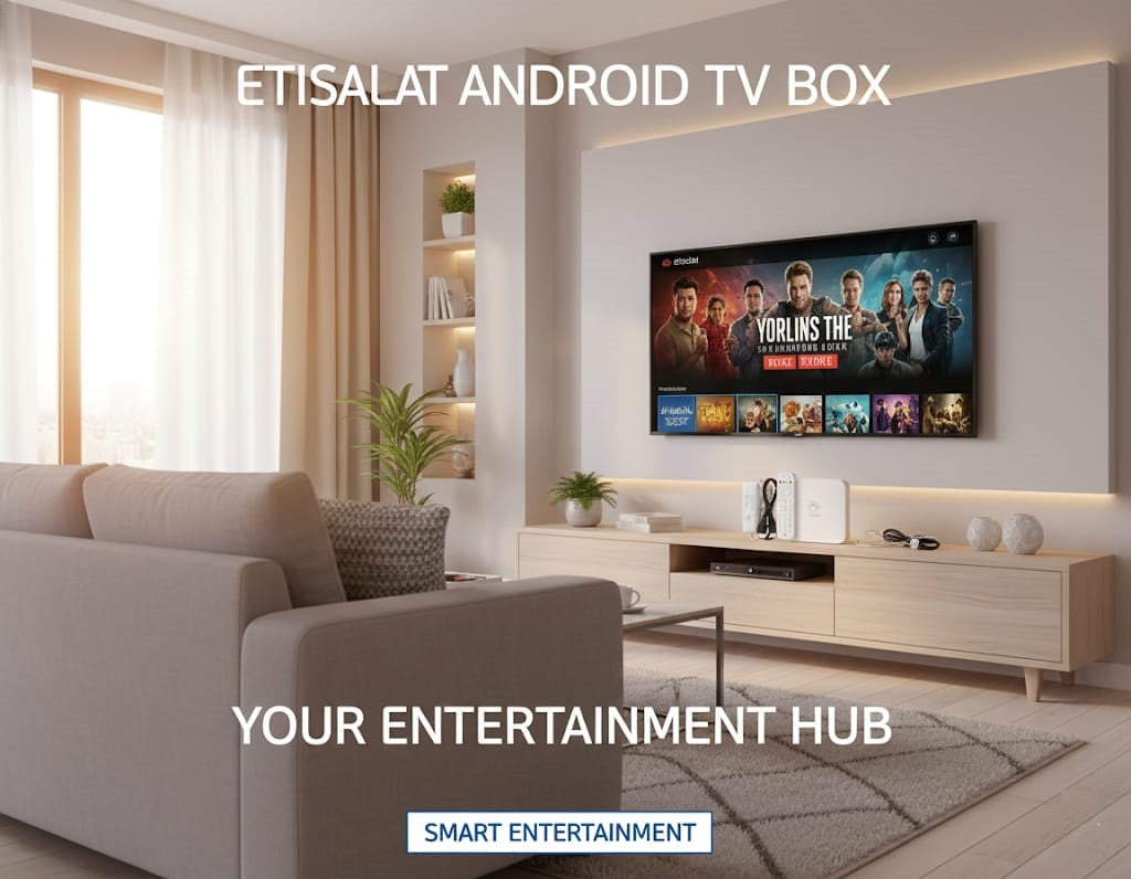 Imported Etisalat Smart Android TV Box – 4K True Quality for Any LED TV